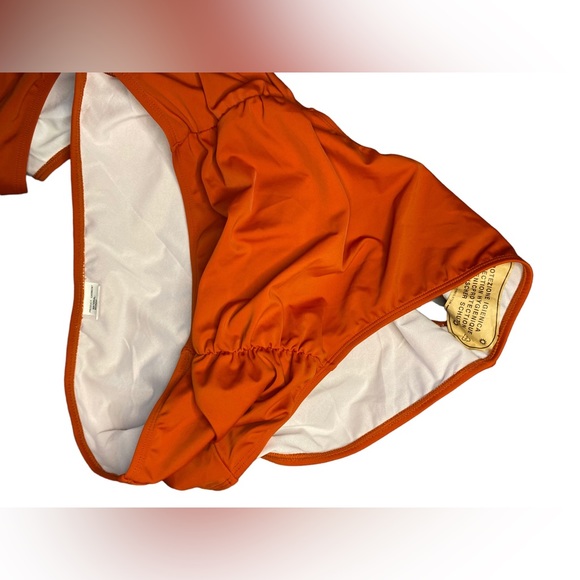 Plus Size High Waisted Swimsuits Ruched Tummy Control Bikini Set Push Up Bra NEW - Picture 4 of 15